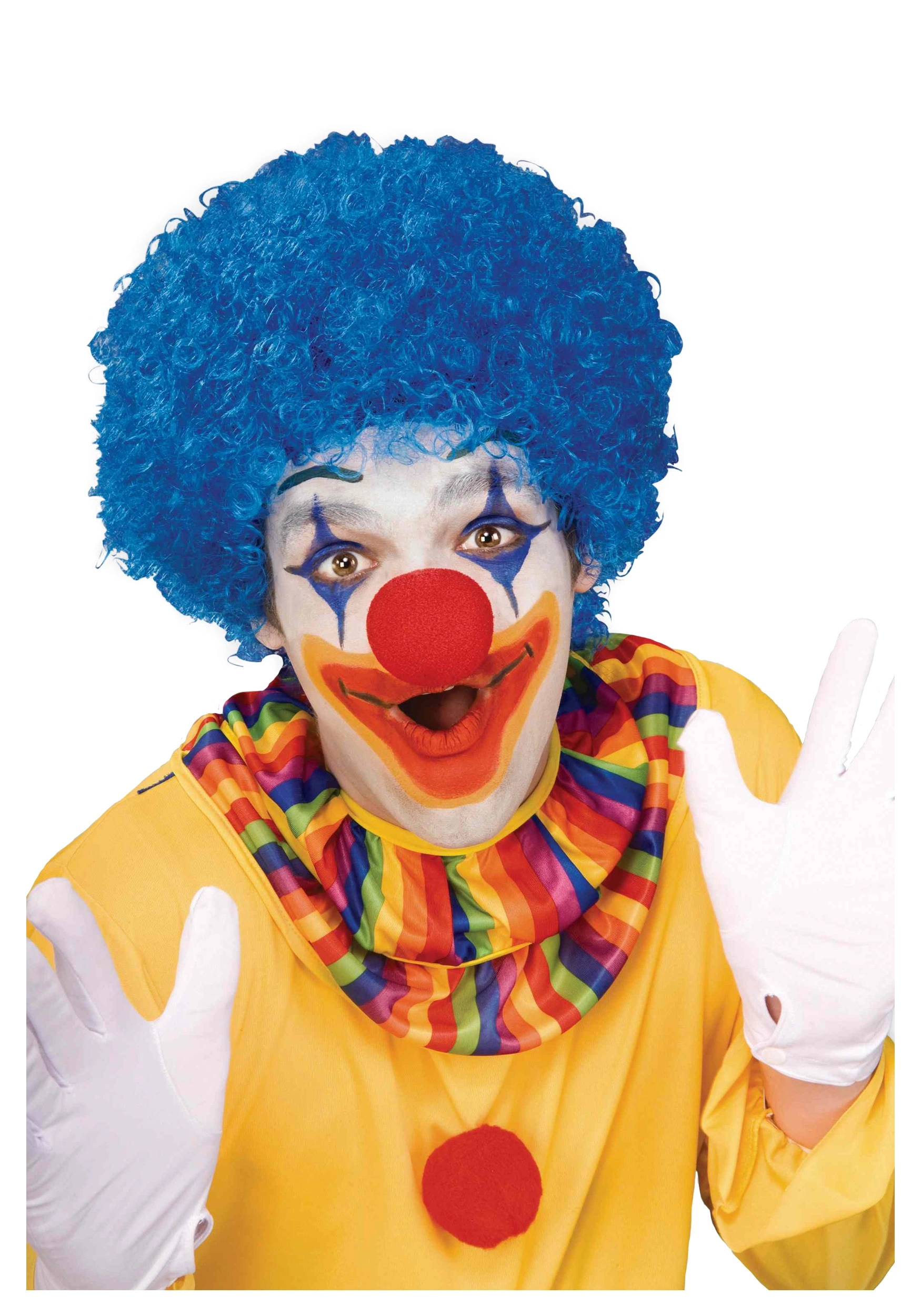 Forum Novelties, Inc Blue Afro Clown Wig 3 Forum Novelties, Inc Blue Afro Clown Wig