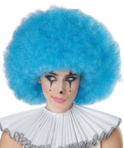 California Costume Collection Blue Jumbo Afro Clown Wig