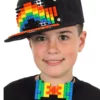 Elope Black Bricky Blocks Snapback Hat -Wonderful Halloween Costumes Shop bricky blocks black snapback hat main update