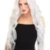Partytime Wig Long Bright White Wavy Wig -Wonderful Halloween Costumes Shop bright white long wavy wig