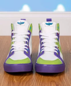 Ground Up Disney Buzz Lightyear High Top Shoes For Men -Wonderful Halloween Costumes Shop buzz lightyear mens high top shoes alt 1