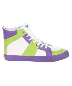 Ground Up Disney Buzz Lightyear High Top Shoes For Men -Wonderful Halloween Costumes Shop buzz lightyear mens high top shoes alt 2