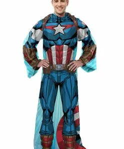 Northwest Company Captain America Silk Touch Comfy Throw Blanket