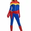 Charades Women's Classic Captain Marvel Premium Cosplay Costume -Wonderful Halloween Costumes Shop captain marvel womens captain marvel premium costu