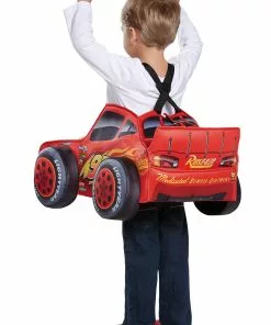 Disguise Cars Lightning McQueen 3D Costume For Toddlers -Wonderful Halloween Costumes Shop cars lightning mcqueen 3d toddler costume alt 2 upd