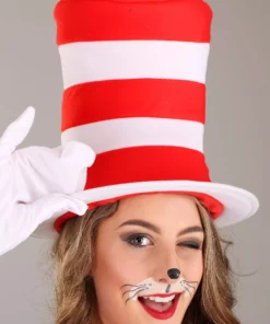 Elope Cat In The Hat Plus Size Adult Costume -Wonderful Halloween Costumes Shop cat in the hat adult plus size costume alt 13