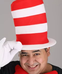 Elope Cat In The Hat Plus Size Adult Costume -Wonderful Halloween Costumes Shop cat in the hat adult plus size costume alt 3