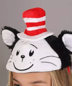 Elope Cat In The Hat Costume Face Headband -Wonderful Halloween Costumes Shop cat in the hat face headband alt 2