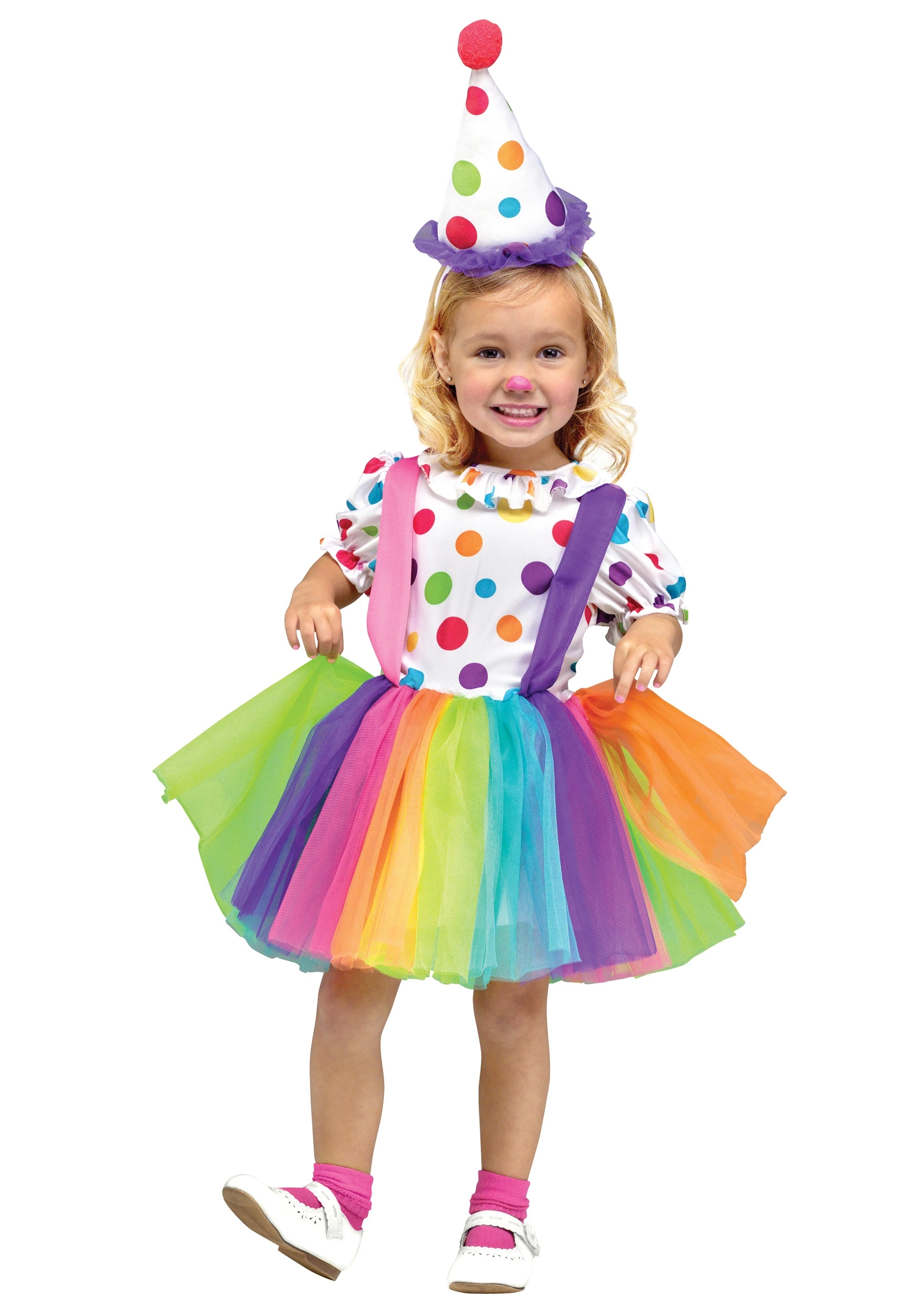 Fun World Girls Big Top Fun Clown Costume 3 Fun World Girls Big Top Fun Clown Costume