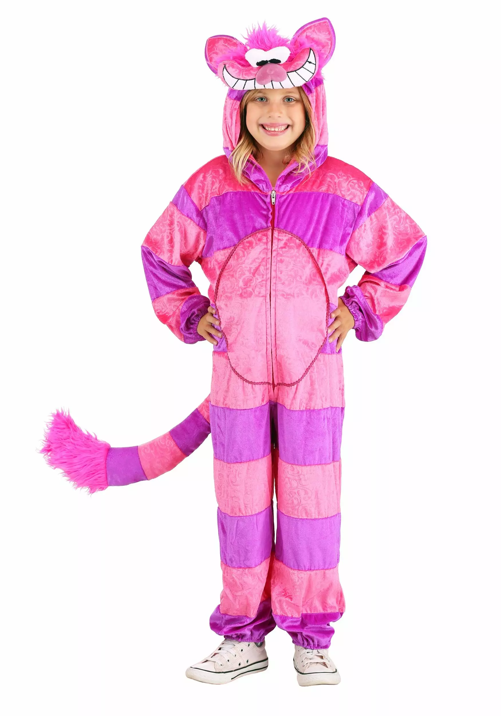 Princess Paradise Cheshire Cat Jumpsuit Costume For Kid's 3 Princess Paradise Cheshire Cat Jumpsuit Costume For Kid's