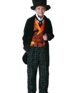 Fun Costumes Deluxe Mad Hatter Kid's Costume