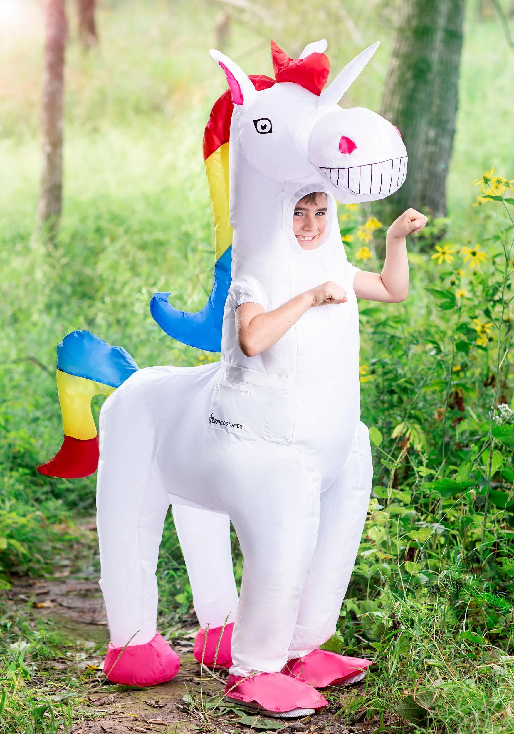 Morphsuits Child's Giant Inflatable Unicorn Costume 3 Morphsuits Child's Giant Inflatable Unicorn Costume