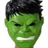 JAZWARES Kid's Incredible Hulk Full-Face Mask -Wonderful Halloween Costumes Shop child hulk half mask