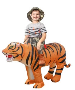 Goosh Inc. Inflatable Ride A Tiger Costume For Kids