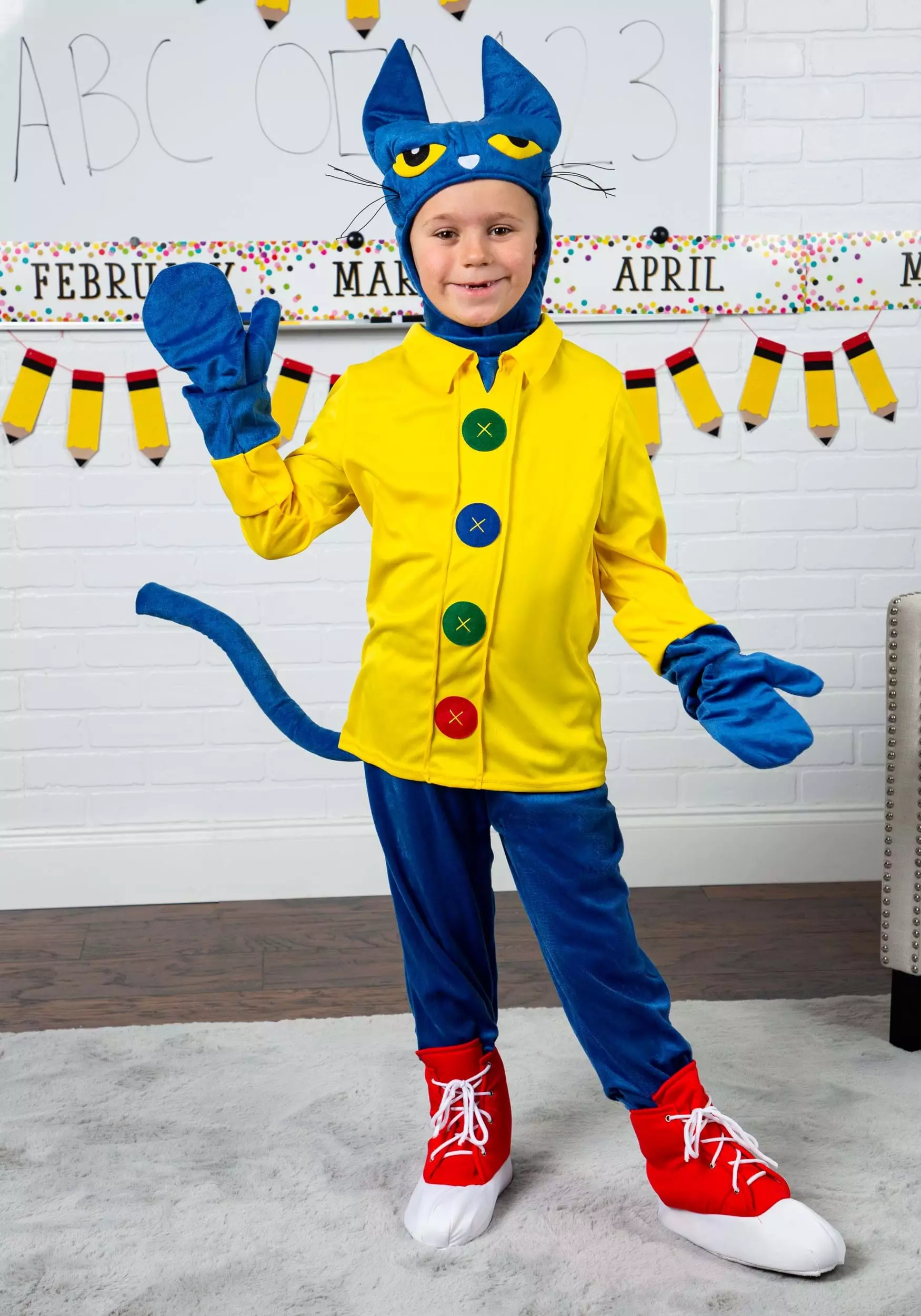 Fun Costumes Pete The Cat Kids Costume 4 Fun Costumes Pete The Cat Kids Costume - Image 2