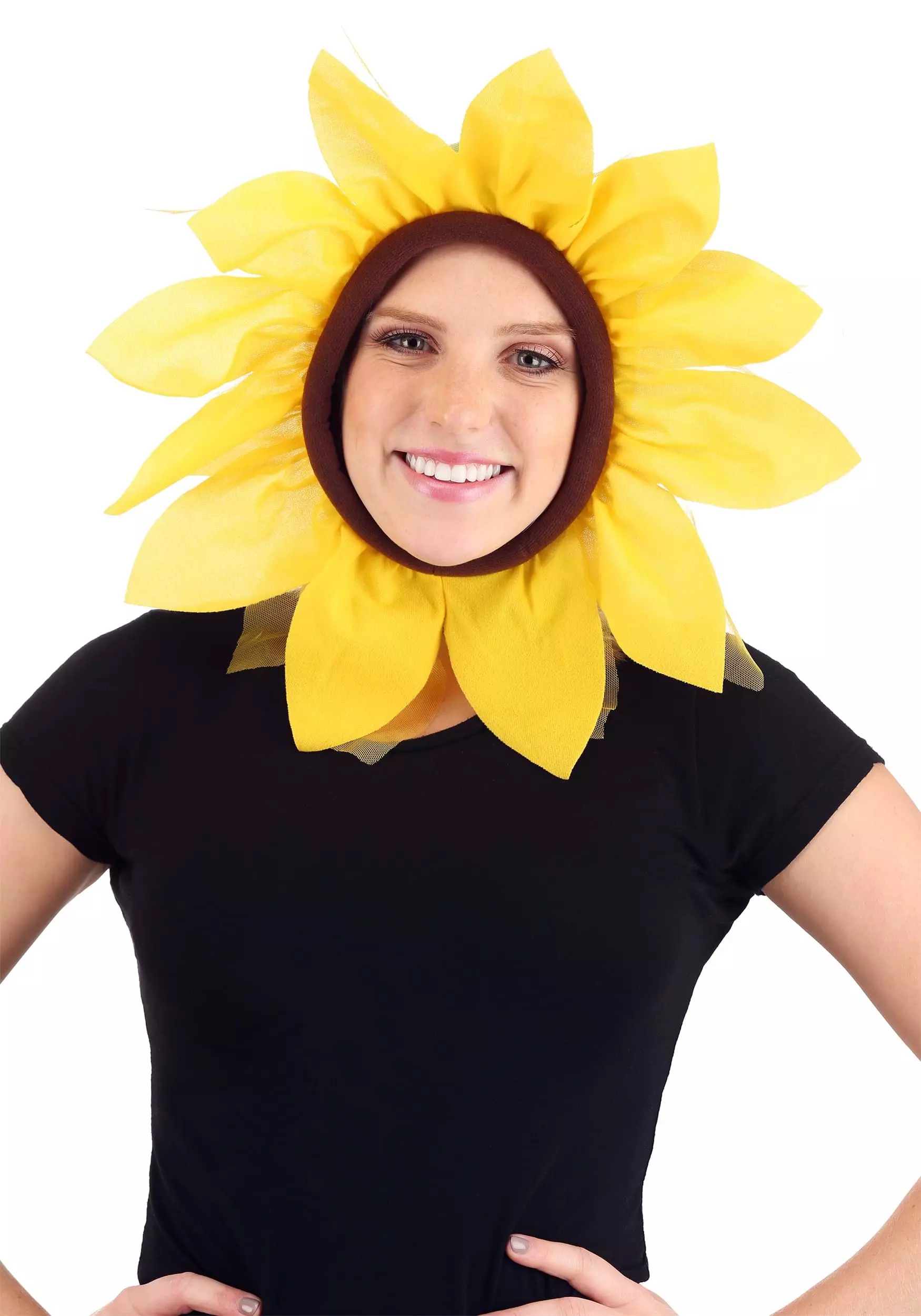 Fun Costumes Sunflower Costume Hood For Adults 3 Fun Costumes Sunflower Costume Hood For Adults