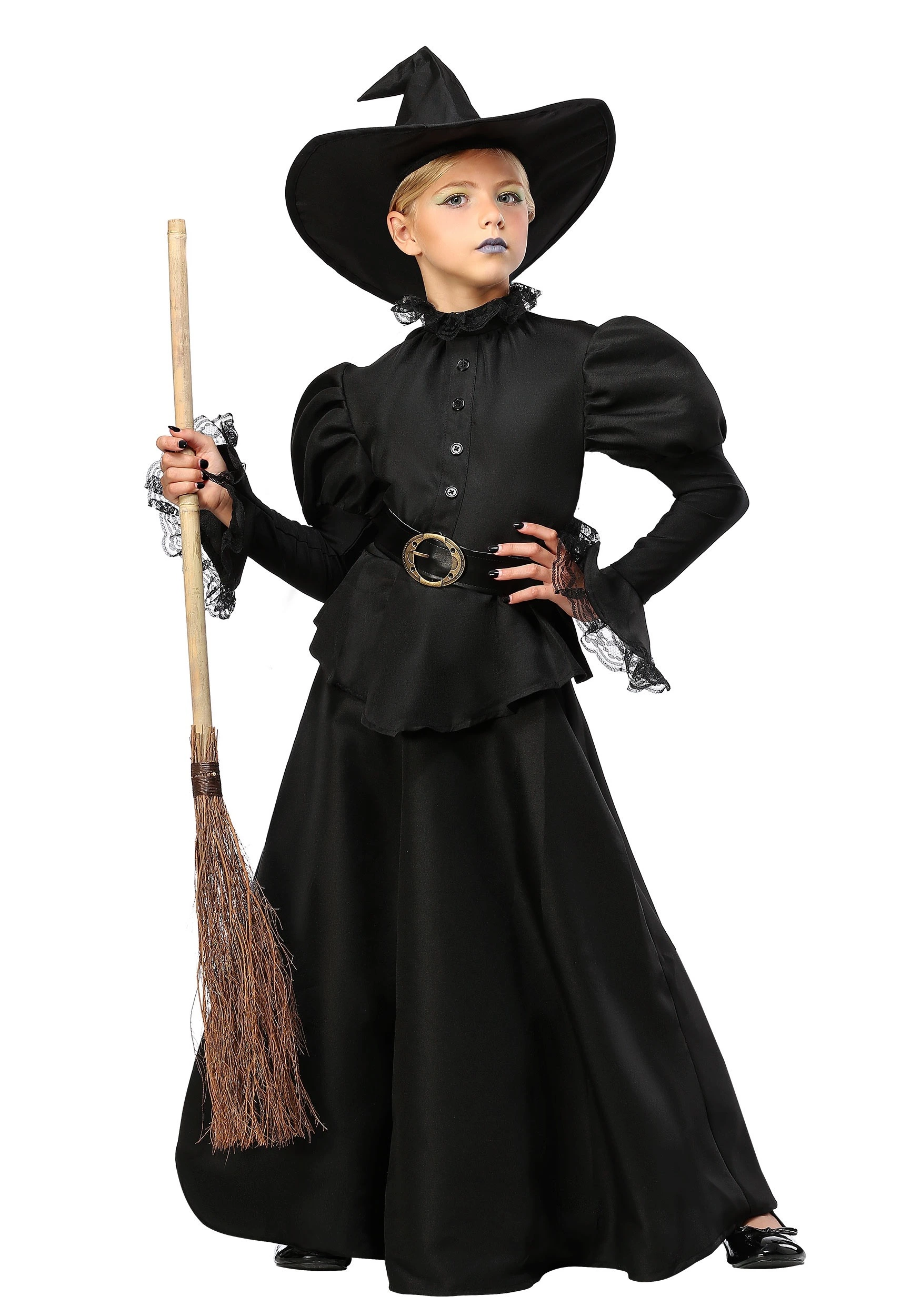Fun Costumes Classic Black Witch Girls Costume 3 Fun Costumes Classic Black Witch Girls Costume