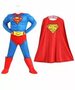 Jerry Leigh Classic Superman Deluxe Costume For Kids -Wonderful Halloween Costumes Shop classic superman deluxe kids costume alt 5
