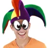 Elope Court Jester Multicolor Soft Hat -Wonderful Halloween Costumes Shop court jester plush hat multicolor update