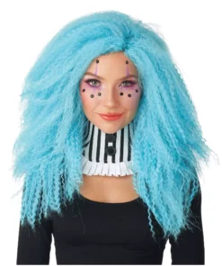 California Costume Collection Crimped 'n Kooky Blue Wig For Adults