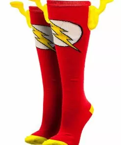 Bioworld Merchandising / Independent Sales DC Comics Flash Knee High Wing Socks