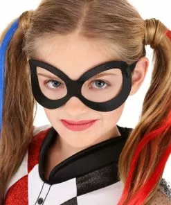 Rubies Costume Co. Inc DC Superhero Girls Deluxe Harley Quinn Costume -Wonderful Halloween Costumes Shop dc superhero deluxe harley quinn costume for girls alt 2