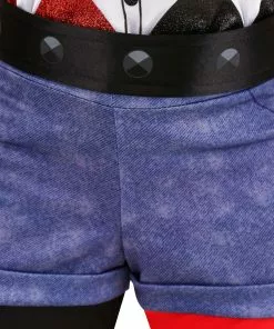 Rubies Costume Co. Inc DC Superhero Girls Deluxe Harley Quinn Costume -Wonderful Halloween Costumes Shop dc superhero deluxe harley quinn costume for girls alt 7