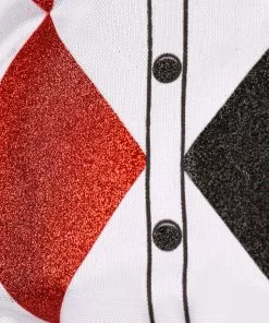 Rubies Costume Co. Inc DC Superhero Girls Deluxe Harley Quinn Costume -Wonderful Halloween Costumes Shop dc superhero deluxe harley quinn costume for girls alt 8