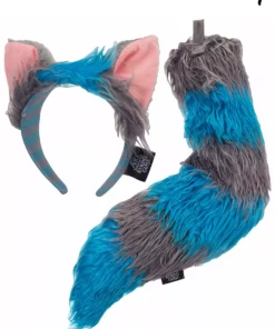 Elope Disney Cheshire Cat Ears Deluxe Headband & Tail Kit