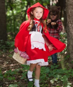 Fun Costumes Girls Deluxe Little Red Riding Hood Costume -Wonderful Halloween Costumes Shop deluxe child little red riding hood costume 5