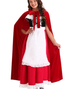 Fun Costumes Deluxe Red Riding Hood Girl's Costume -Wonderful Halloween Costumes Shop deluxe red riding hood childs costume alt5