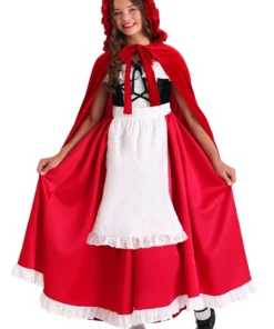 Fun Costumes Deluxe Red Riding Hood Girl's Costume -Wonderful Halloween Costumes Shop deluxe red riding hood childs costume alt6
