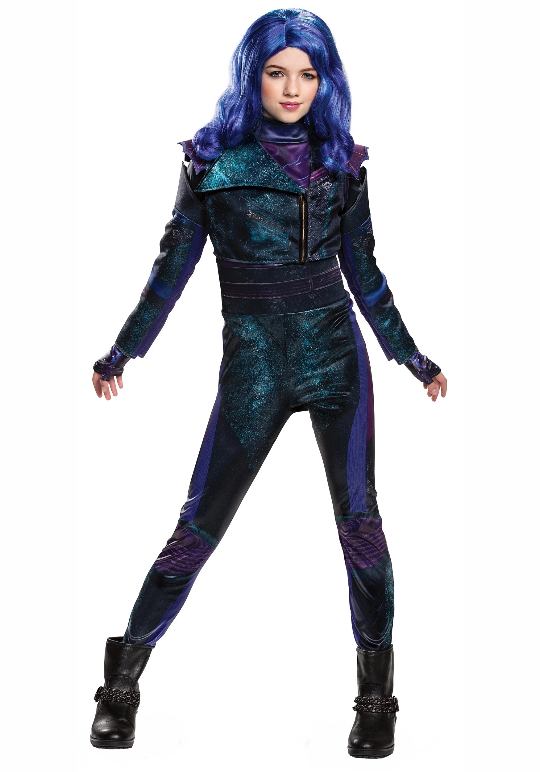 Disguise Deluxe Disney Descendants 3 Mal Girls Costume 3 Disguise Deluxe Disney Descendants 3 Mal Girls Costume