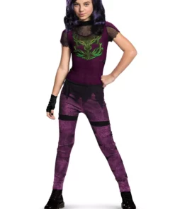 Disguise Limited Descendants Deluxe Girl's Mal Costume -Wonderful Halloween Costumes Shop descendants girls mal deluxe costume alt 2