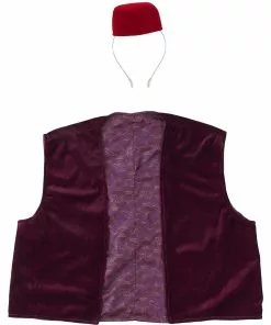 Elope Disney Aladdin Fez & Vest Costume Kit -Wonderful Halloween Costumes Shop disney aladdin fez vest kit alt 1