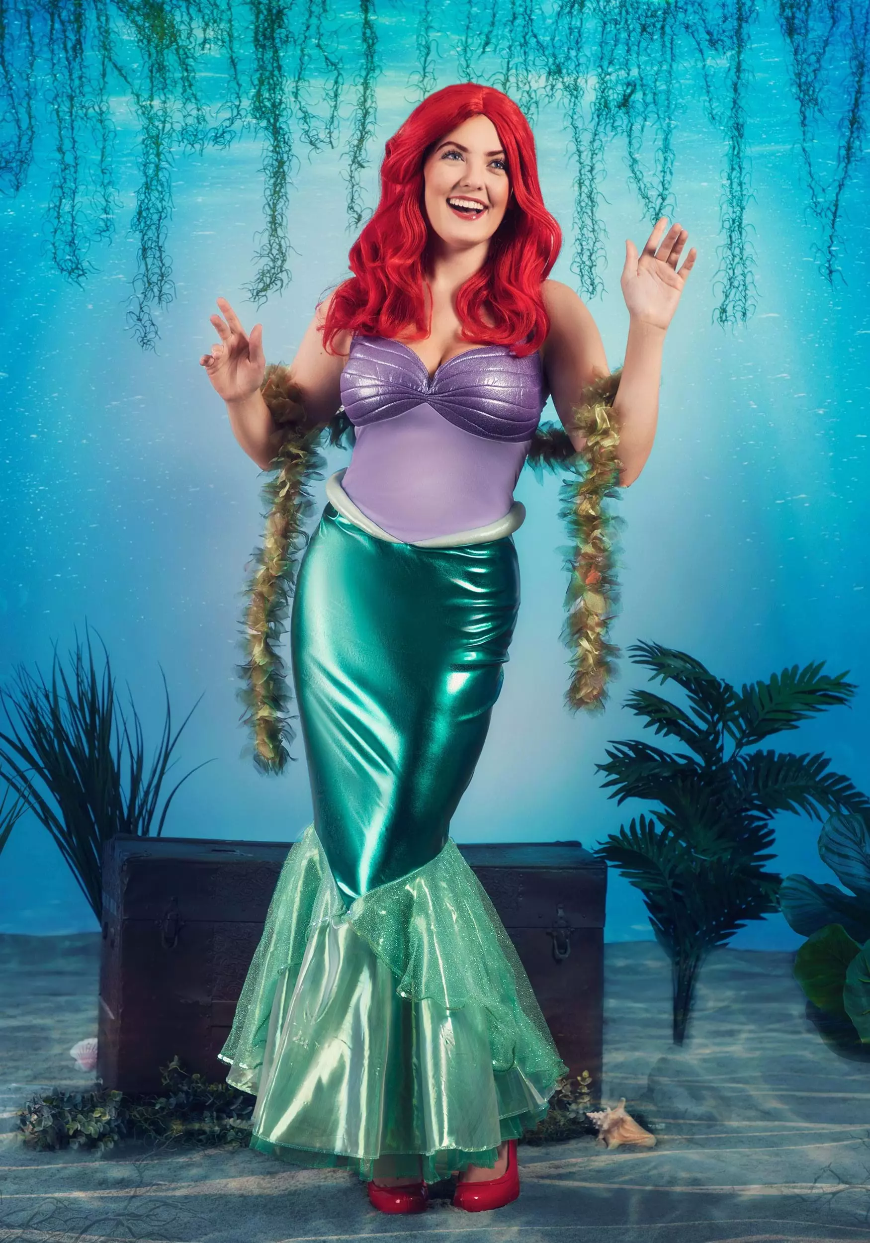 Disguise Limited Deluxe Disney Little Mermaid Ariel Women's Costume 4 Disguise Limited Deluxe Disney Little Mermaid Ariel Women's Costume - Image 2