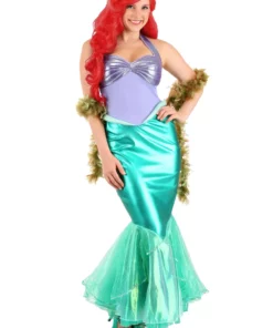 Disguise Limited Deluxe Disney Little Mermaid Ariel Women's Costume 13 Disguise Limited Deluxe Disney Little Mermaid Ariel Women's Costume -Wonderful Halloween Costumes Shop disney little mermaid ariel deluxe adult costume alt 5