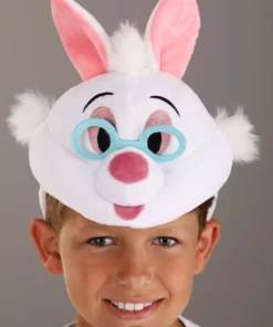 Elope Disney Plush White Rabbit Headband & Tail Kit -Wonderful Halloween Costumes Shop disney white rabbit plush headband tail kit alt 1