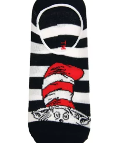 Elope Adult Dr. Seuss No Show Sock 5 Pair Set -Wonderful Halloween Costumes Shop dr seuss adult 5 pair no show sock set alt 2