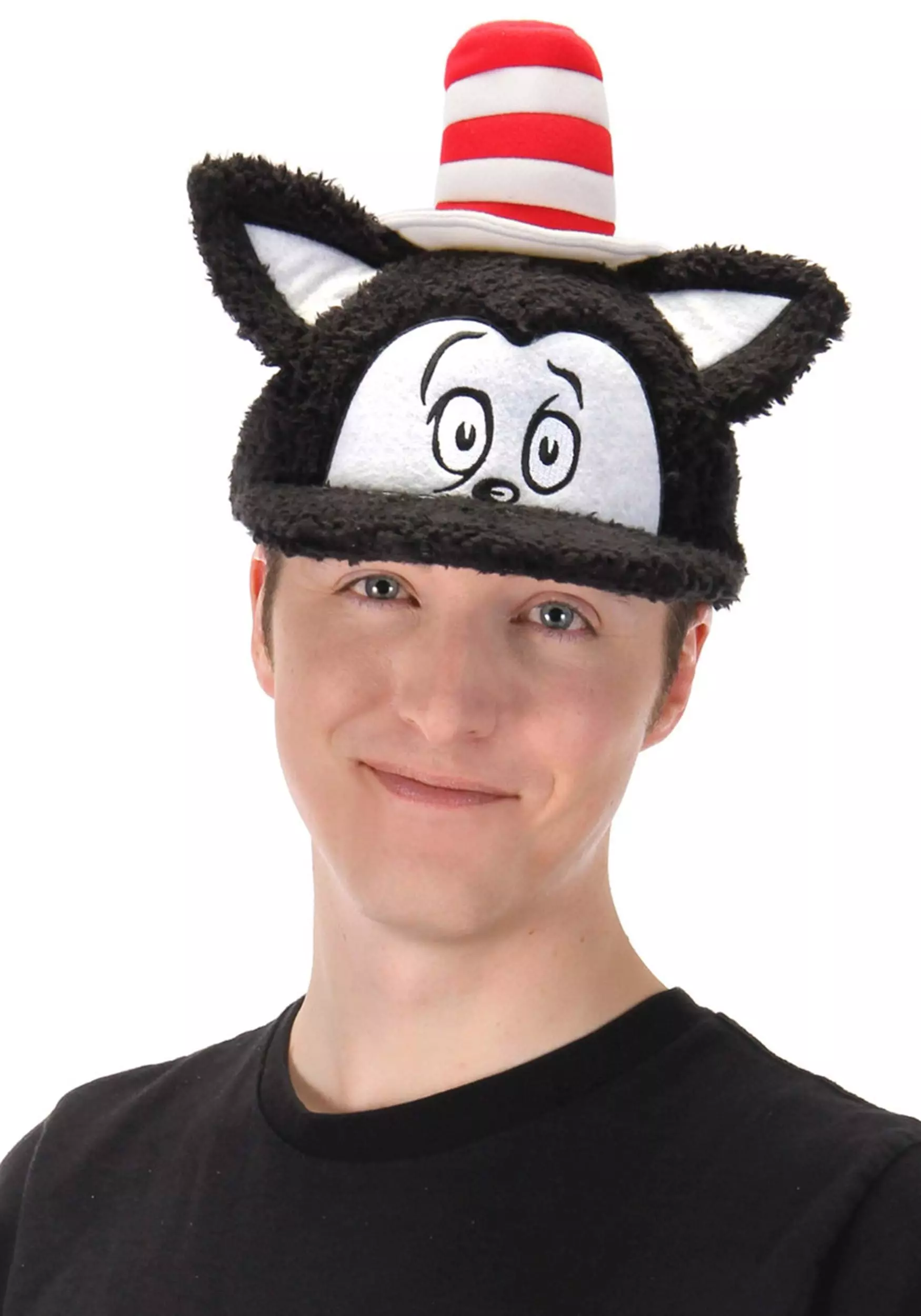 Elope Dr. Seuss Cat In The Hat Fuzzy Adult Cap 5 Elope Dr. Seuss Cat In The Hat Fuzzy Adult Cap - Image 3