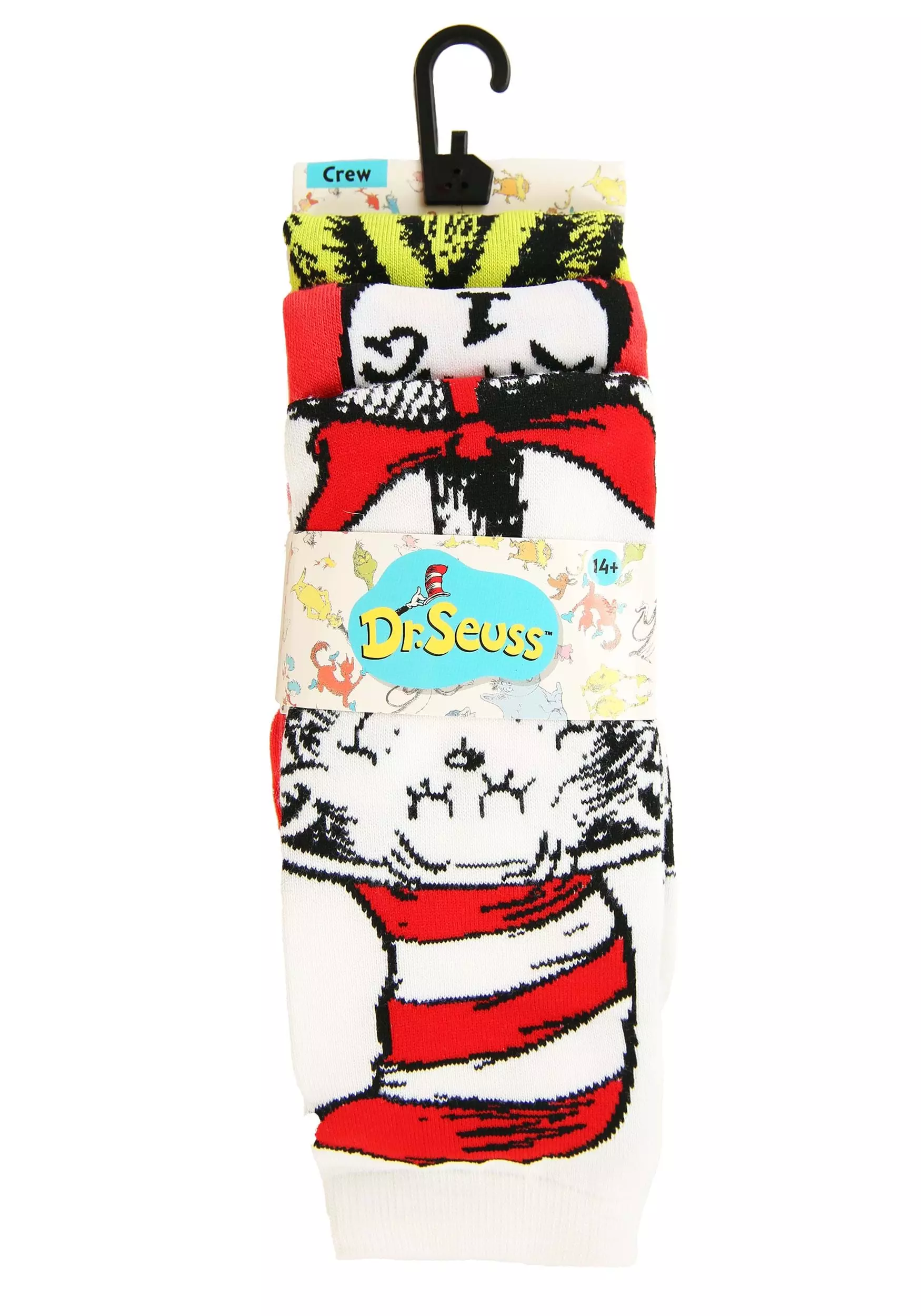 Elope Adult Dr. Seuss Characters Crew Sock 3 Pair Set 4 Elope Adult Dr. Seuss Characters Crew Sock 3 Pair Set - Image 2