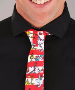 Elope Dr. Seuss Characters & Stripes Necktie -Wonderful Halloween Costumes Shop dr seuss characters stripes necktie alt 2