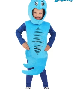 Elope Dr. Seuss Blue Fish Costume For Toddlers