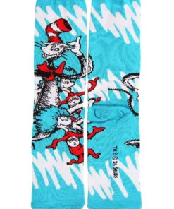 Elope Dr. Seuss Pattern Crew Sock Set For Adults -Wonderful Halloween Costumes Shop dr seuss patterns adult 5 pair crew sock set alt 5