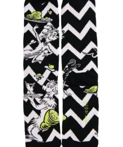 Elope Dr. Seuss Pattern Crew Sock Set For Adults -Wonderful Halloween Costumes Shop dr seuss patterns adult 5 pair crew sock set alt 6