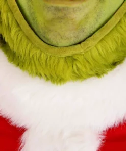 Elope Dr. Seuss Grinch Santa Plus Size Open Face Costume -Wonderful Halloween Costumes Shop dr seuss plus size grinch santa open face costume alt 1
