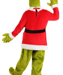 Elope Dr. Seuss Grinch Santa Plus Size Open Face Costume -Wonderful Halloween Costumes Shop dr seuss plus size grinch santa open face costume alt 4