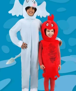 Elope Dr. Seuss Red Fish Costume For Toddlers -Wonderful Halloween Costumes Shop dr seuss toddler red fish costume alt 1
