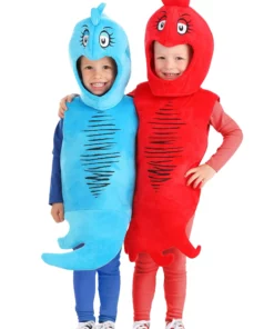 Elope Dr. Seuss Red Fish Costume For Toddlers -Wonderful Halloween Costumes Shop dr seuss toddler red fish costume alt 2