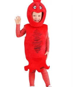 Elope Dr. Seuss Red Fish Costume For Toddlers -Wonderful Halloween Costumes Shop dr seuss toddler red fish costume alt 6